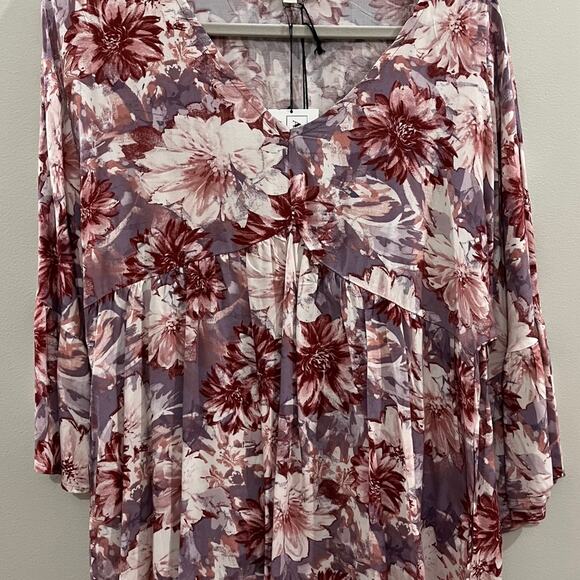 BNWT Andree by Unit Flower Shirt Size M - Picture 2 of 4